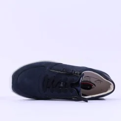 Women Gabor Rolling Soft Twin Zip Fantastic - Navy Nubuck