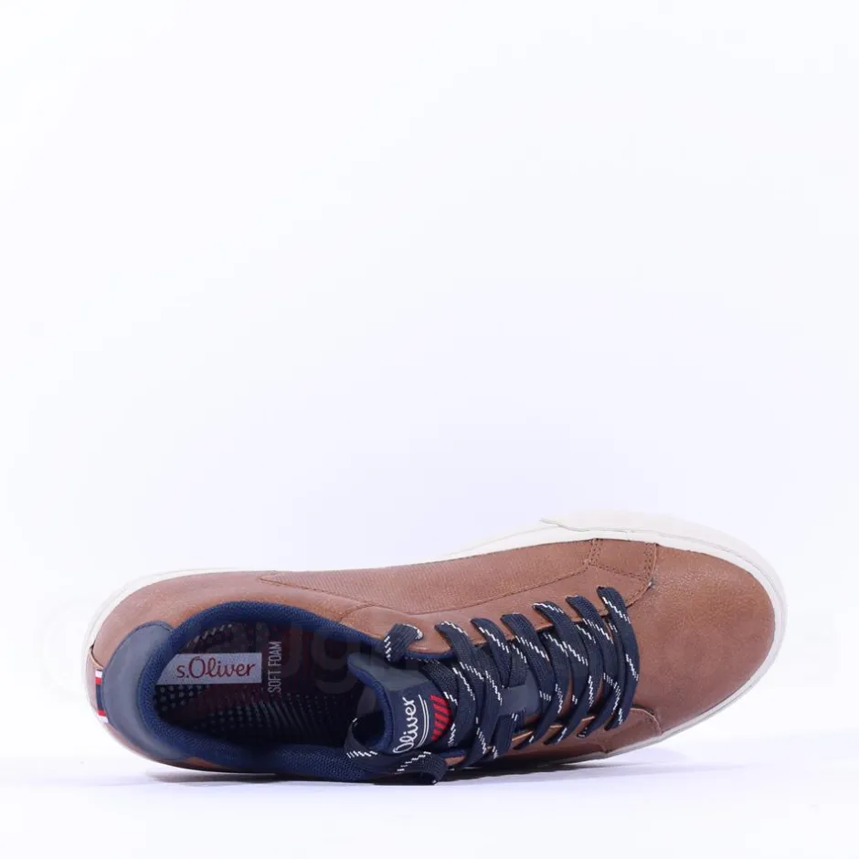 S.Oliver Men Ross Laced Casual Shoe - Cognac