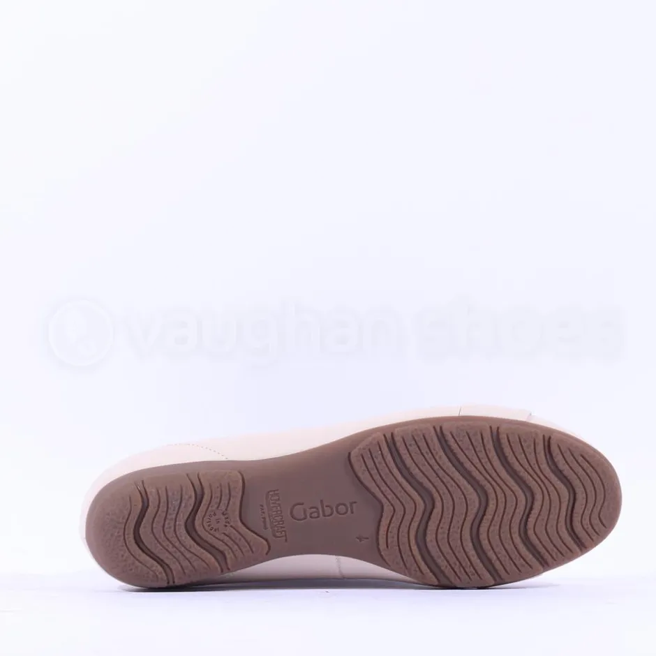Women Gabor Rosta Slip On Low Pomp - Cream Combi
