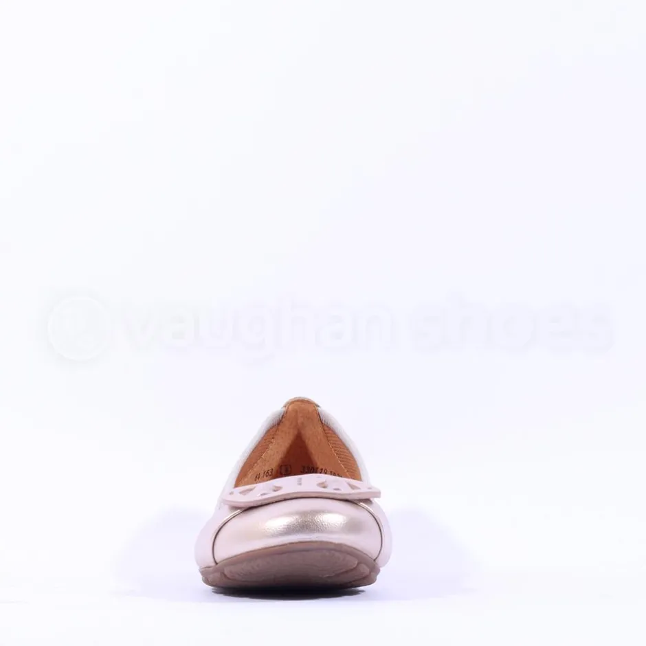 Women Gabor Rosta Slip On Low Pomp - Gold Metallic