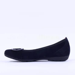 Women Gabor Rosta Slip On Low Pomp - Navy Suede