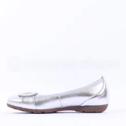 Women Gabor Rosta Slip On Low Pomp - Silver