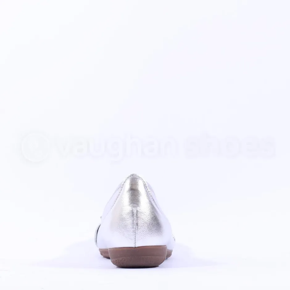 Women Gabor Rosta Slip On Low Pomp - Silver