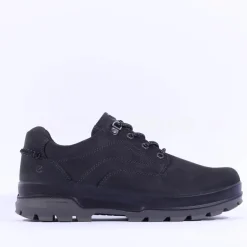 Ecco Men Rugged Track Plain Toe - Black Leather
