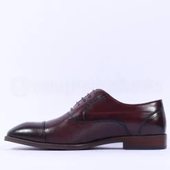 6th Sense Sammy Laced Toecap Dress Shoe - Burgundy