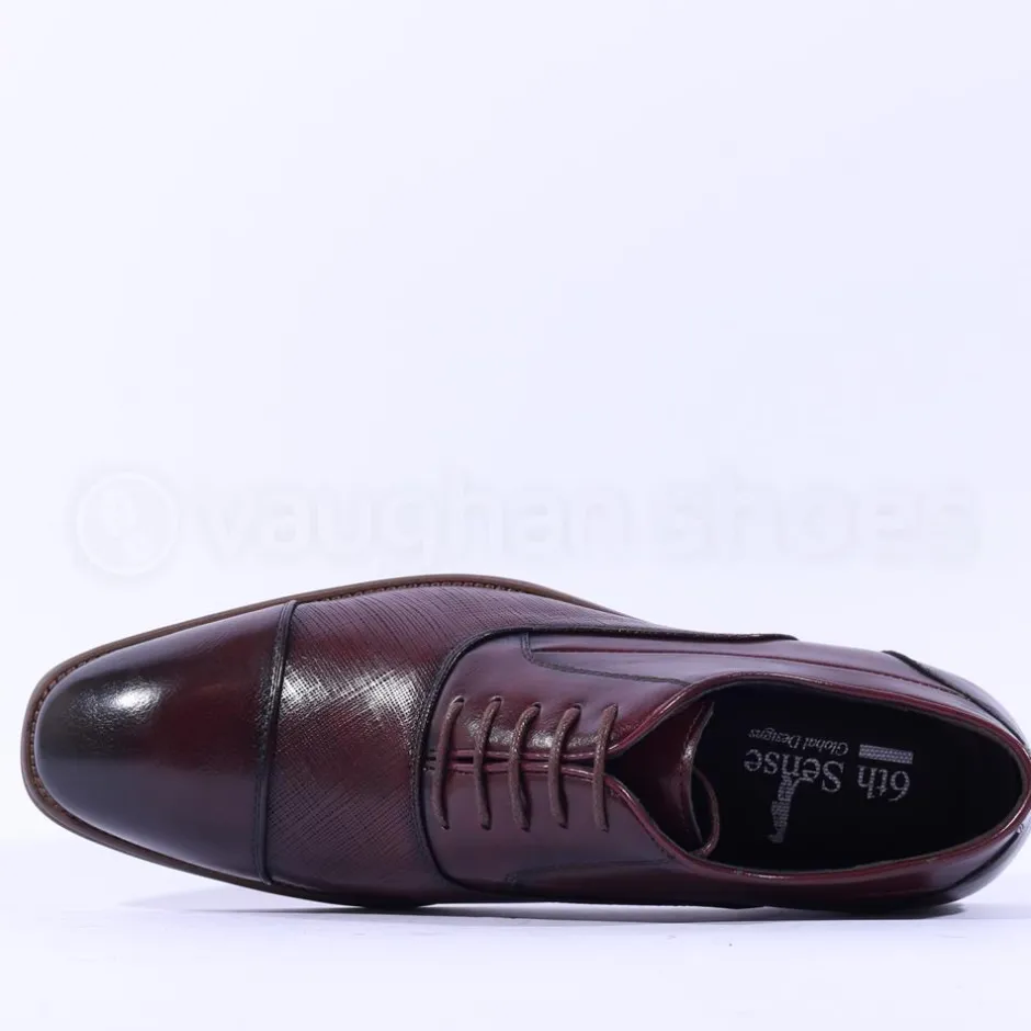 6th Sense Sammy Laced Toecap Dress Shoe - Burgundy