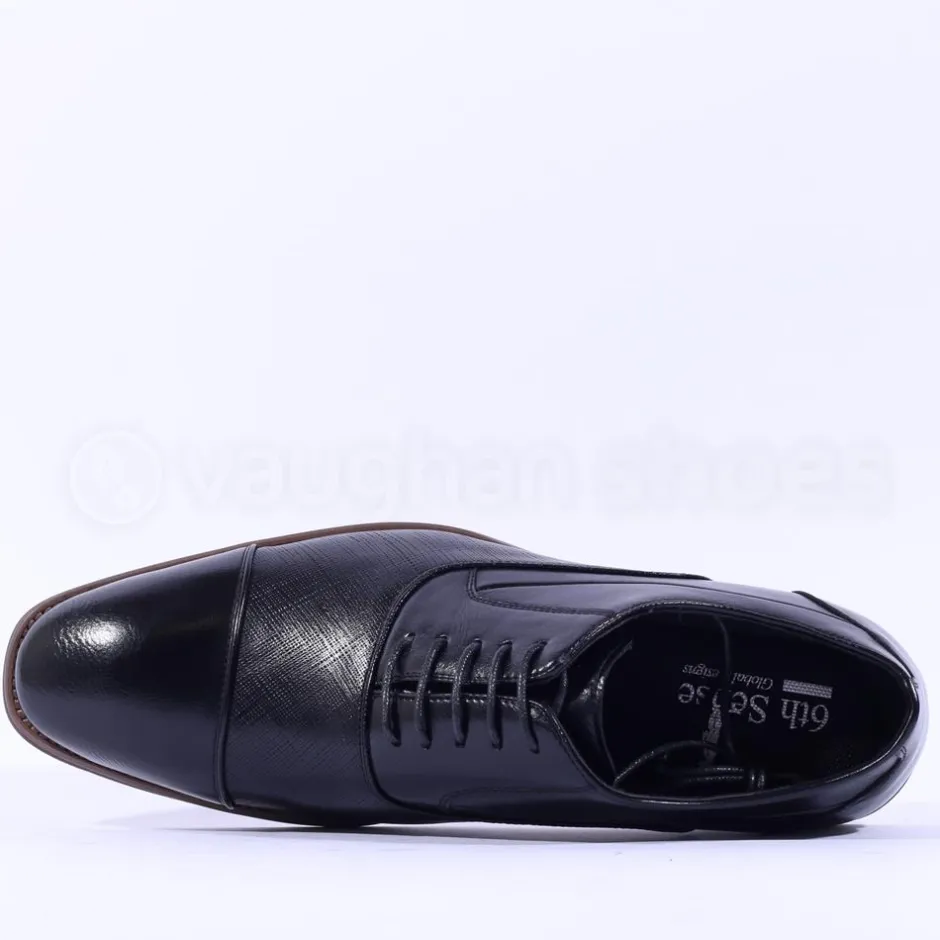 6th Sense Sammy Laced Toecap Dress Shoe - Black