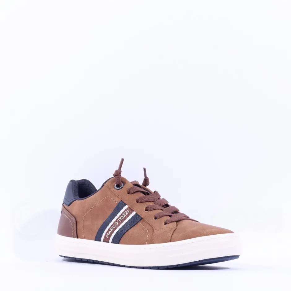 Marco Tozzi Men Sanakoi Side Panel Shoe - Cognac
