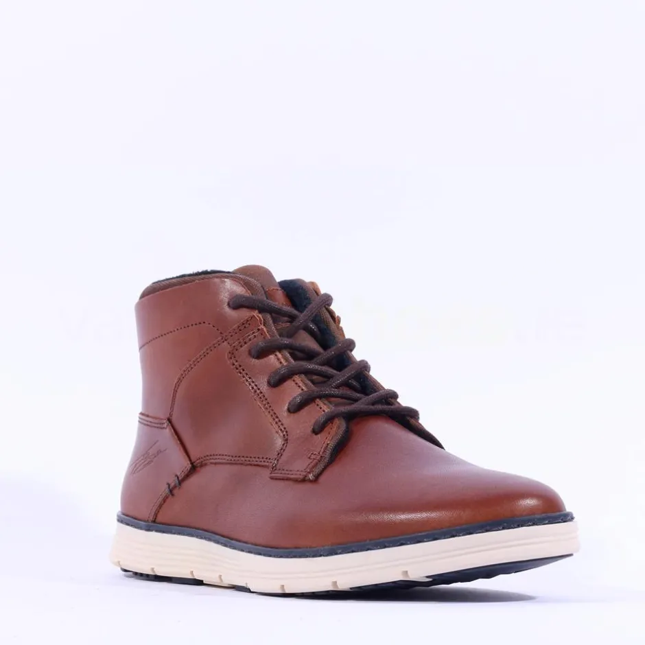 Tommy Bowe Sanchez Laced Casual Boot - Tan Leather