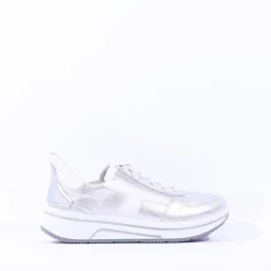 Women Ara Sapporo 3.0 Easy Slip On Trainer - Silver Leather