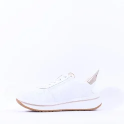 Women Ara Sapporo 3.0 Easy Slip On Trainer - White Gold
