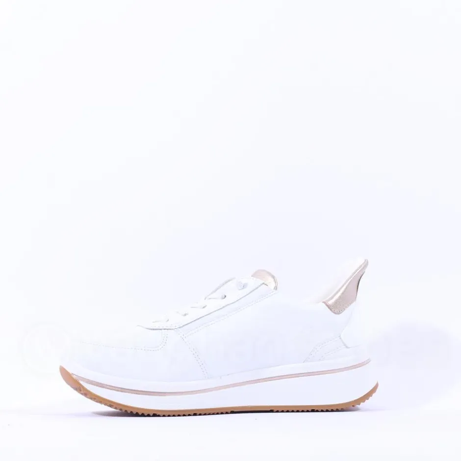 Women Ara Sapporo 3.0 Easy Slip On Trainer - White Gold