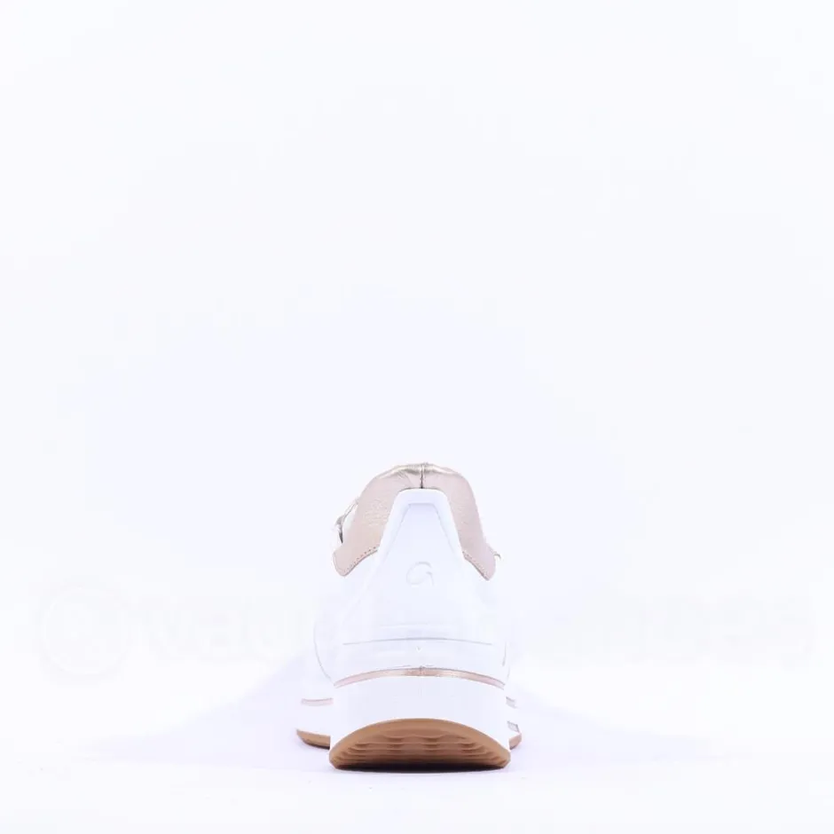 Women Ara Sapporo 3.0 Easy Slip On Trainer - White Gold