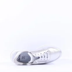 Women Ara Sapporo 3.0 Easy Slip On Trainer - Silver Leather