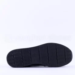 Women Ara Sapporo Side Zip Platform Trainer - Black Patent