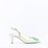 Women Sorento Shelbourne Brooch Slingback Heel - Lime