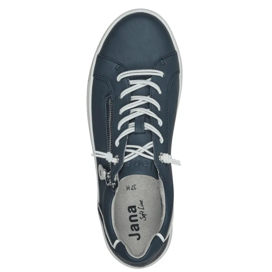 Women Jana Sitane Elasticated Lace Trainer - Navy