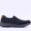 Rieker Men Slip On Shoe - Navy Nubuck