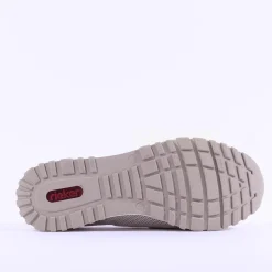 Women Rieker Slip On Shoe Link Detail - Beige Combi