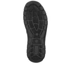 Rieker Men Slip On Tex Shoe - Black Leather