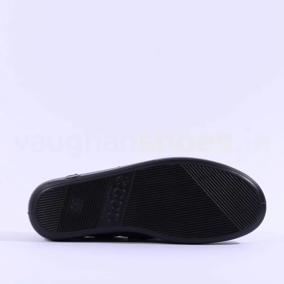 Women Ecco Women Soft 2.0 Velcro - Black Lea