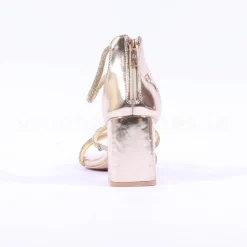 Women Una Healy Sophisticated Rear Zip Heel - Gold Sparkle
