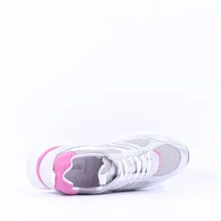 Women NeroGiardini Sporty Mesh Trainer - Silver Pink