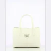 Wonders Square Tote W Handbag - White Leather