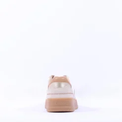 Women S.Oliver Stella Platform Gumsole Trainer - Cream Combi