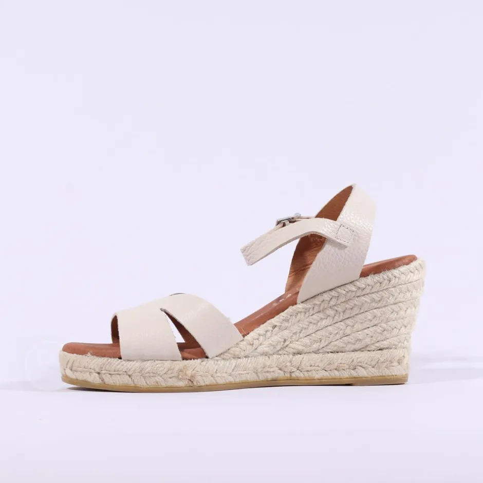 Women Oh My Sandals Strap Slingback Espadrille - Cream