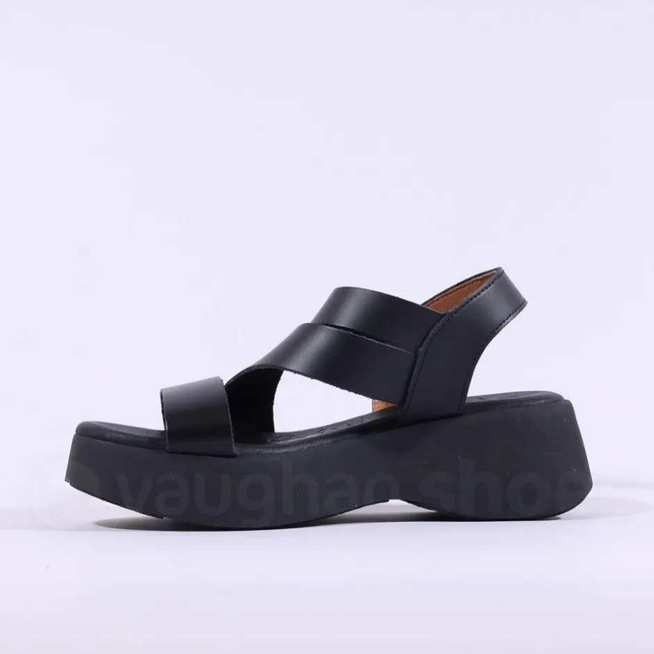 Women Oh My Sandals Strappy Platform Sandal - All Black