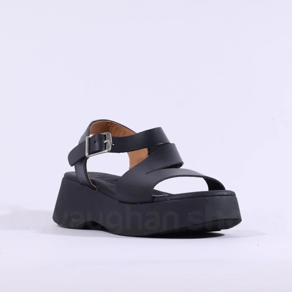 Women Oh My Sandals Strappy Platform Sandal - All Black