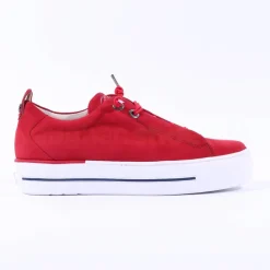 Women Paul Green Super Soft Platform Trainer - Lipstick Nubuck