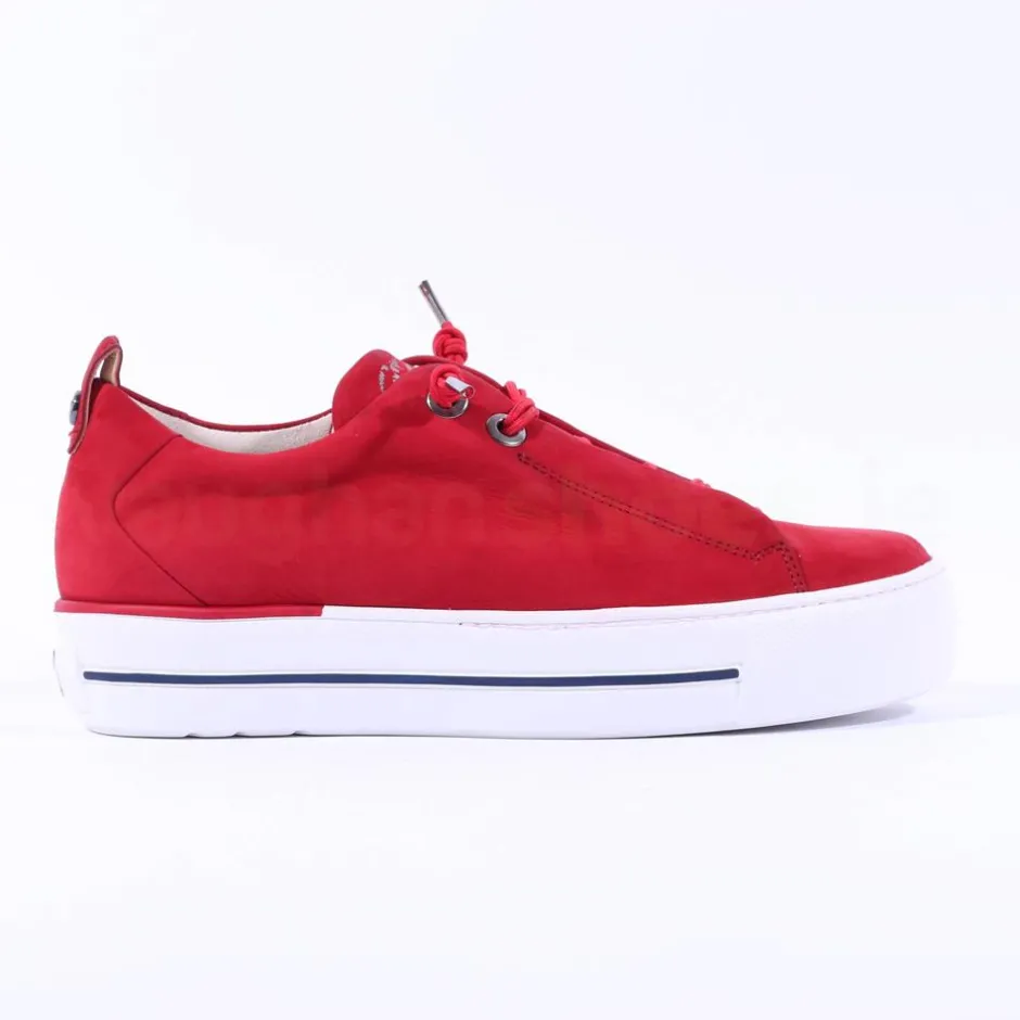 Women Paul Green Super Soft Platform Trainer - Lipstick Nubuck