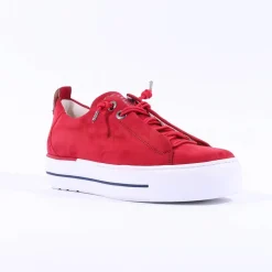 Women Paul Green Super Soft Platform Trainer - Lipstick Nubuck
