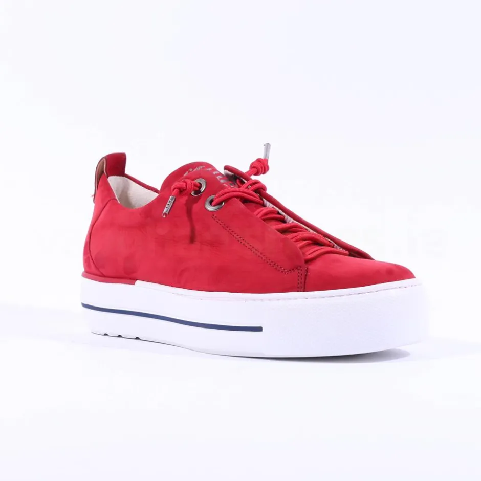 Women Paul Green Super Soft Platform Trainer - Lipstick Nubuck