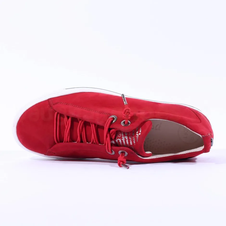 Women Paul Green Super Soft Platform Trainer - Lipstick Nubuck