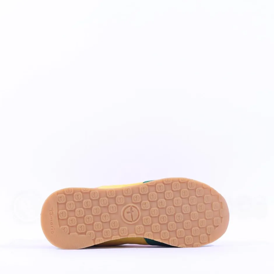 Women Tamaris Taja Multicolour Trainer - Pink Green