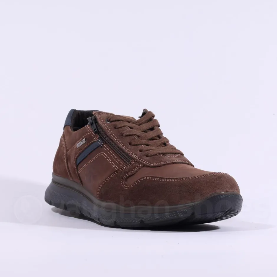 IMAC Tex Bologna Waterproof Laced Shoe - Brown Combi Leather