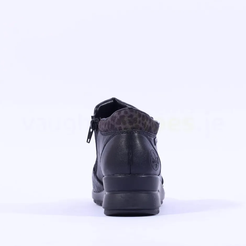 Women Rieker Tex Twin Zip Shoe - Black Combi