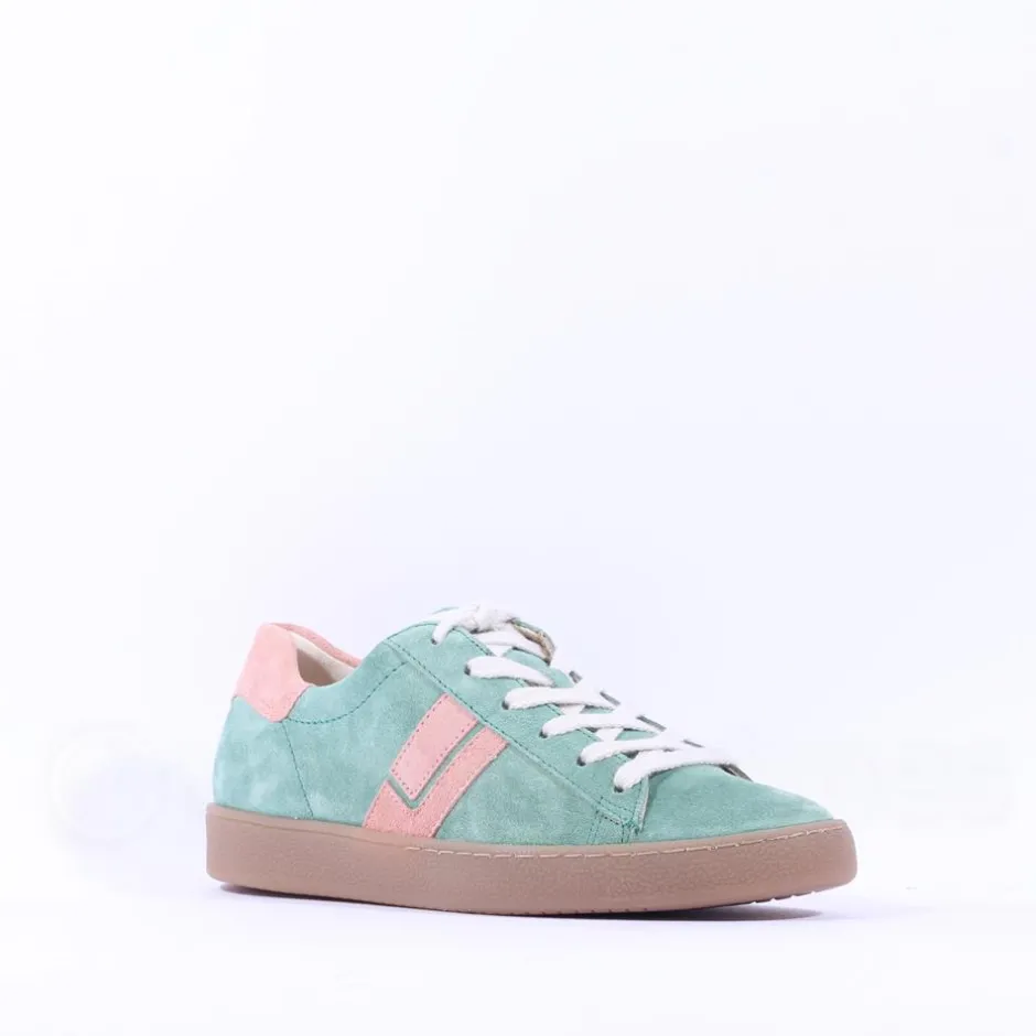 Women Paul Green Thick Gumsole Trainer - Wasabi