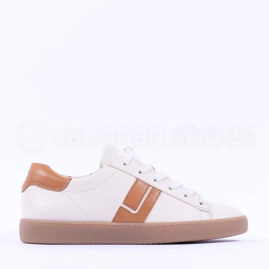 Women Paul Green Thick Gumsole Trainer - White Tan