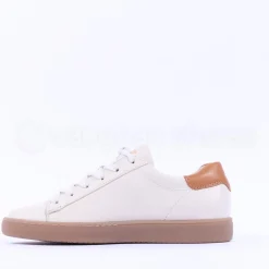 Women Paul Green Thick Gumsole Trainer - White Tan