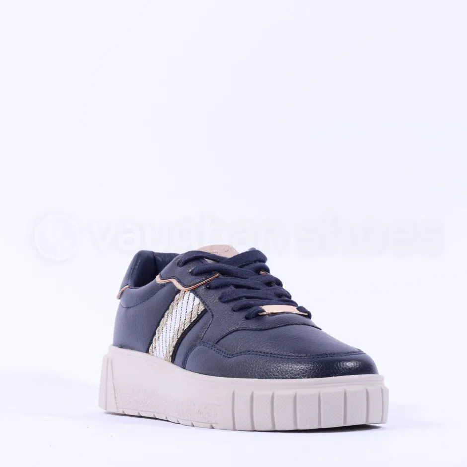 Women Tommy Bowe Ladies Tommy Bowe Davies Hunt Stripe Trainer - Navy Gold