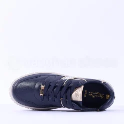 Women Tommy Bowe Ladies Tommy Bowe Davies Hunt Stripe Trainer - Navy Gold
