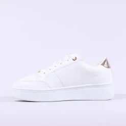Women Tommy Bowe Ladies Tommy Bowe Ketter Platform Lace Trainer - Off White