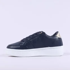 Women Tommy Bowe Ladies Tommy Bowe Ketter Platform Lace Trainer - Navy