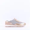 Women Marco Tozzi Torsa Bungee Lace Trainer - White Gold