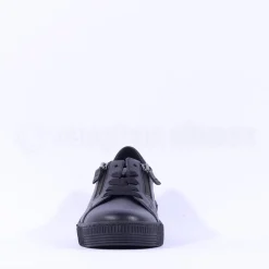 Women Gabor Twin Zip Platform Trainer Wisdom - All Black