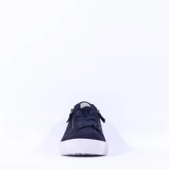 Women Gabor Twin Zip Platform Trainer Wisdom - Navy